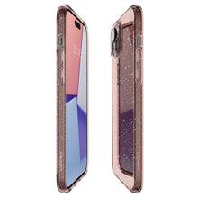 Заредете изображение във визуализатора на галерията – Spigen Liquid Crystal Glitter case for iPhone 15 - pink

