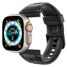 Заредете изображение във визуализатора на галерията – Spigen Rugged Band for Apple Watch 4/5/6/7/8/9/SE/Ultra 1/2 (42/44/45/49mm) - matte black
