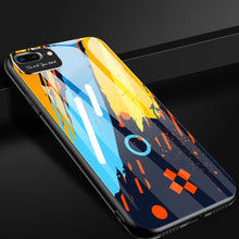Заредете изображение във визуализатора на галерията – Color Glass Case Durable Cover with Tempered Glass Back and camera cover iPhone SE 2022 / SE 2020 / iPhone 8 / iPhone 7 pattern 5
