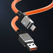 Заредете изображение във визуализатора на галерията – BASEUS cabel USB to Type C CoolPlay Fast Charging 100W 2m orange CAKW000707

