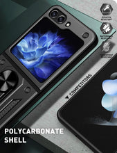 Заредете изображение във визуализатора на галерията – Slide Camera Armor Case for Samsung Galaxy Z Flip 5 Black
