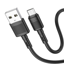 Заредете изображение във визуализатора на галерията – Hoco cable usb to micro 2,4a victory x83 1m black - TopMag
