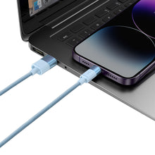 Заредете изображение във визуализатора на галерията – Baseus StarSpeed 3in1 cable USB-A - Micro-USB / Lightning / USB-C 3.5A 1.2m blue
