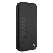 Заредете изображение във визуализатора на галерията – Etui BMW BMFLBKP12LSLLBK iPhone 12 Pro Max 6,7" czarny/black book Signature
