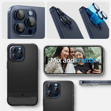 Заредете изображение във визуализатора на галерията – Spigen Optik.tR EZ Fit Camera Protector for iPhone 14 Pro / Pro Max / 15 Pro / Pro Max - Titanium Blue 2 pcs.
