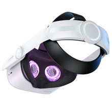 Заредете изображение във визуализатора на галерията – Joyroom strap Oculus Quest 2 adjustable elastic band white (JR-QS1)
