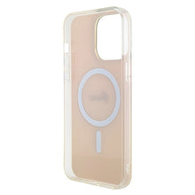 Заредете изображение във визуализатора на галерията – Original Case GUESS IML Iridescent Magsafe hardcase GUHMP15XHITSP for Iphone 15 Pro Max pink
