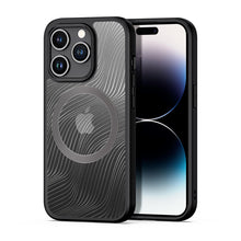 Заредете изображение във визуализатора на галерията – Armored case for iPhone 15 Pro with MagSafe Dux Ducis Aimo Mag - black
