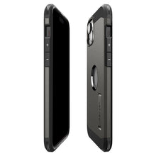 Заредете изображение във визуализатора на галерията – Spigen Tough Armor MagSafe case with stand for iPhone 15 - brown
