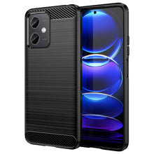 Заредете изображение във визуализатора на галерията – Carbon Case for Xiaomi Poco X5 5G / Redmi Note 12 5G flexible silicone carbon cover black

