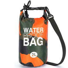 Заредете изображение във визуализатора на галерията – Waterproof Dry Bag Type 1 2L orange camouflage
