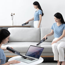 Заредете изображение във визуализатора на галерията – Baseus A1 mini wireless car vacuum cleaner 4000Pa, 30W black (VCAQ010001)
