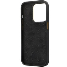 Заредете изображение във визуализатора на галерията – Guess GUHCP14XM4DGPK case for iPhone 14 Pro Max - black Silicone Logo Strass 4G

