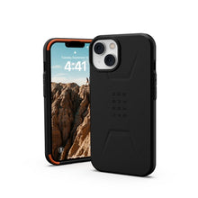 Заредете изображение във визуализатора на галерията – ( uag ) urban armor gear civilian гръб за iphone 13 / 14 compatible with magsafe black

