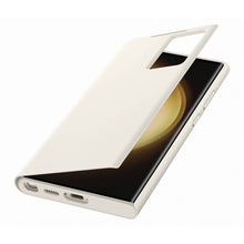 Заредете изображение във визуализатора на галерията – Samsung Smart View Wallet Case for Samsung Galaxy S23 Ultra Cover with Smart Flip Window Card Wallet Cream (EF-ZS918CUEGWW)
