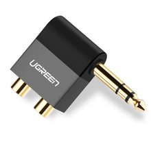 Заредете изображение във визуализатора на галерията – Ugreen audio jack adapter 6.35mm male to 2xRCA female black (AV147)
