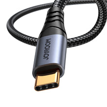 Заредете изображение във визуализатора на галерията – Joyroom stereo audio cable AUX 3.5 mm mini jack - USB-C for phone 1.2 m black (SY-A07)
