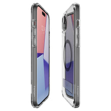 Заредете изображение във визуализатора на галерията – Spigen Ultra Hybrid S MagSafe case with stand for iPhone 15 Plus - black
