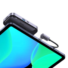 Заредете изображение във визуализатора на галерията – Baseus PadJoy universal USB-C HUB for tablet / smartphone 4in1 USB-C - dark gray
