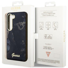 Заредете изображение във визуализатора на галерията – Guess GUHCS23MHTMRSK S23+ S916 black/black hardcase Golden Marble Collection
