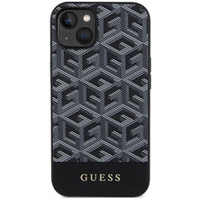 Заредете изображение във визуализатора на галерията – Original Case GUESS hardcase GCube Stripes MagSafe GUHMP15SHGCFSEK for Iphone 13/14/15 black
