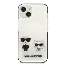 Заредете изображение във визуализатора на галерията – Karl Lagerfeld KLHCP13MTPEKCW iPhone 13 6.1" hardcase white/white Karl&amp;Choupette
