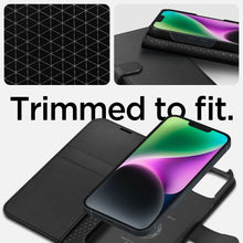Заредете изображение във визуализатора на галерията – SPIGEN Wallet S book for IPHONE 14 black
