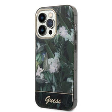 Заредете изображение във визуализатора на галерията – Guess GUHCP14LHGJGHA iPhone 14 Pro 6.1" green/green hardcase Jungle Collection
