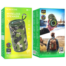 Заредете изображение във визуализатора на галерията – Borofone Portable Bluetooth Speaker BR37 Noble green camouflage
