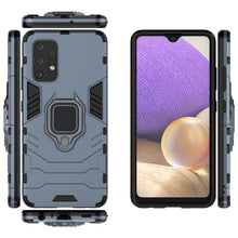 Заредете изображение във визуализатора на галерията – Ring Armor Case Kickstand Tough Rugged Cover for Samsung Galaxy A32 4G blue
