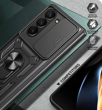 Заредете изображение във визуализатора на галерията – Slide Camera Armor Case for Samsung Galaxy Z Fold 5 Black
