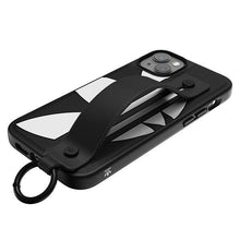 Заредете изображение във визуализатора на галерията – Adidas OR Hand Strap Case iPhone 14 Plus 6.7" black-white/black-white 50215
