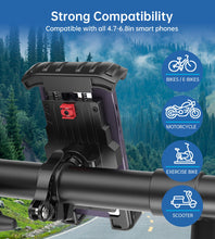 Заредете изображение във визуализатора на галерията – Choetech H067 adjustable bicycle holder - black
