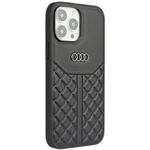 Заредете изображение във визуализатора на галерията – Original Case AUDI hardcase Genuine Leather AU-TPUPCIP13P-Q8/D1-BK for Iphone 13/ 13 Pro black
