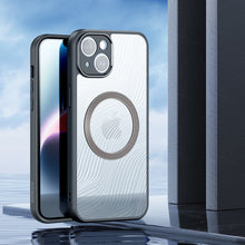 Заредете изображение във визуализатора на галерията – Armored case for iPhone 14 compatible with MagSafe Dux Ducis Aimo Mag - black

