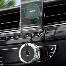 Заредете изображение във визуализатора на галерията – Aluminum alloy + silicon magnetic car mount phone holder Black
