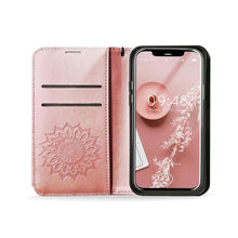 Заредете изображение във визуализатора на галерията – Forcell mezzo калъф тип книга за xiaomi redmi note 11 5g / note 11t 5g / poco m4 pro 5g mandala rose gold - TopMag
