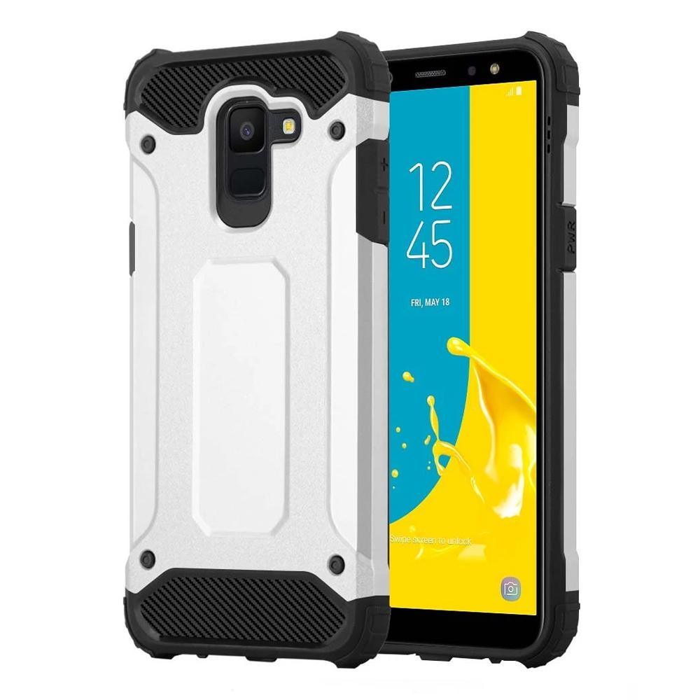 Forcell armor гръб - samsung galaxy j6 2018 сребърен - TopMag