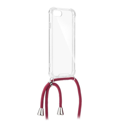 Forcell cord гръб за iPhone 7 / 8 / SE 2020 червен - TopMag