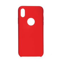Заредете изображение във визуализатора на галерията – Forcell цветен силиконов гръб - iPhone x / xs ( дупка за логото ) червен - TopMag
