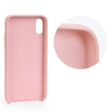 Заредете изображение във визуализатора на галерията – Forcell цветен силиконов гръб - iPhone x / xs ( дупка за логото ) розов - TopMag
