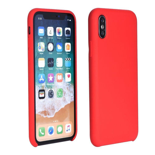 Forcell цветен силиконов гръб за iPhone 7 / 8 / SE 2020 червен - TopMag