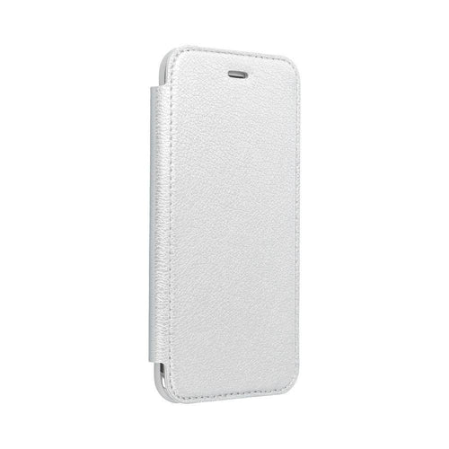 Forcell electro book case for samsung s21 plus silver - TopMag