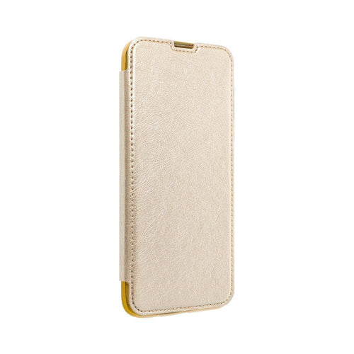 Forcell electro book case for samsung s21 ultra gold - TopMag
