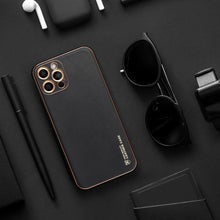 Заредете изображение във визуализатора на галерията – Forcell leather гръб за  iphone 12 pro max черен - TopMag

