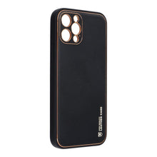 Заредете изображение във визуализатора на галерията – Forcell leather гръб за iphone 13 pro black - TopMag
