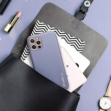 Заредете изображение във визуализатора на галерията – Forcell leather гръб за iphone 13 pro blue - TopMag
