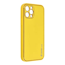 Заредете изображение във визуализатора на галерията – Forcell leather гръб за iphone 13 pro yellow - TopMag
