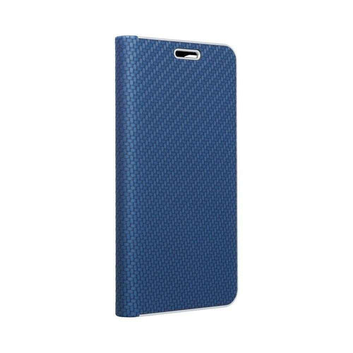 Forcell Luna carbon калъф тип книга - samsung galaxy a20s blue - TopMag