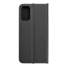 Заредете изображение във визуализатора на галерията – Forcell Luna carbon калъф тип книга -xiaomi redmi note 11 5g / note 11t 5g / poco m4 pro 5g black - TopMag
